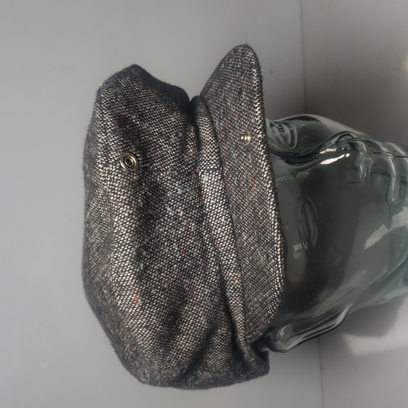 Tweed Snap Front Ivy Gray Flat Cap Size Large - Picture 5 of 13